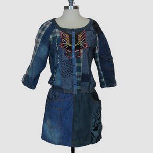 Desigual denim collage dress